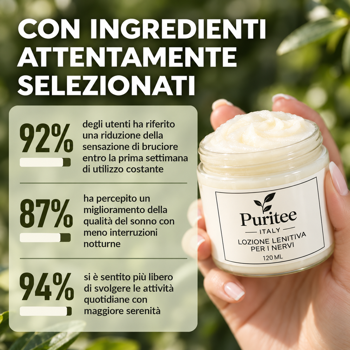 Puritee - Lozione lenitiva per i nervi
