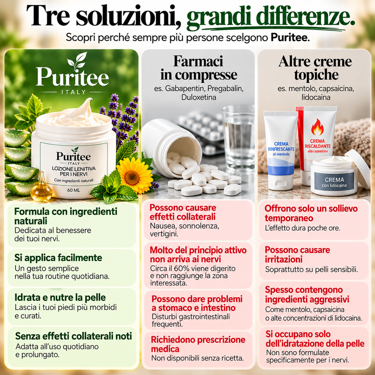 Puritee - Lozione lenitiva per i nervi